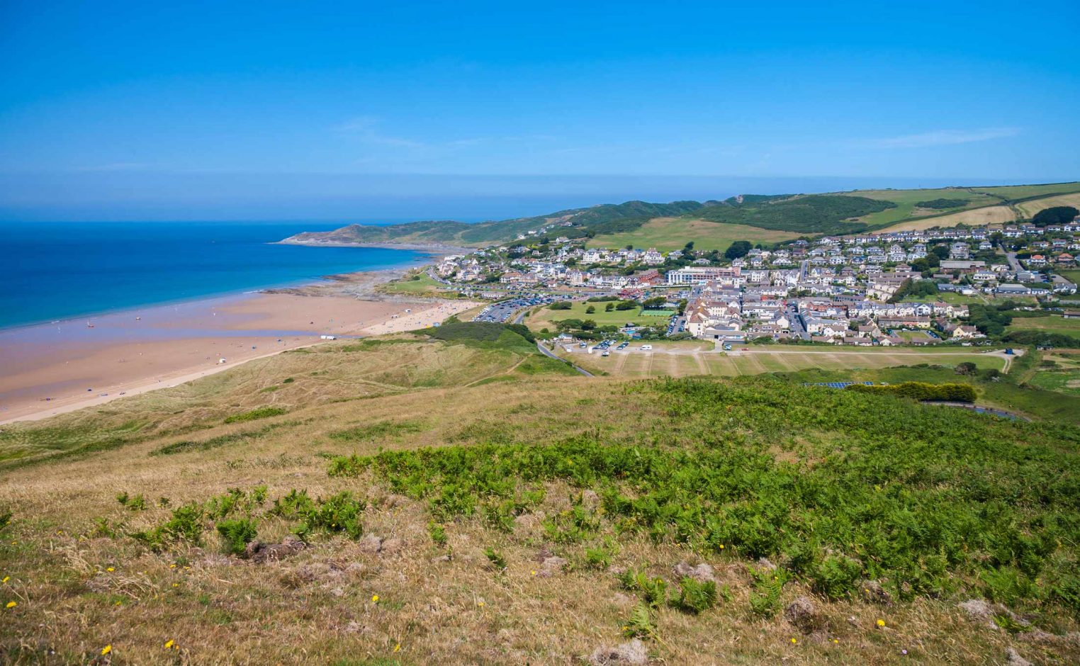 Woolacombe Village as Seen from Potters Hill